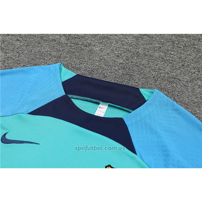 Chandal del Barcelona Manga Corta 2022-2023 Verde - Pantalon Corto
